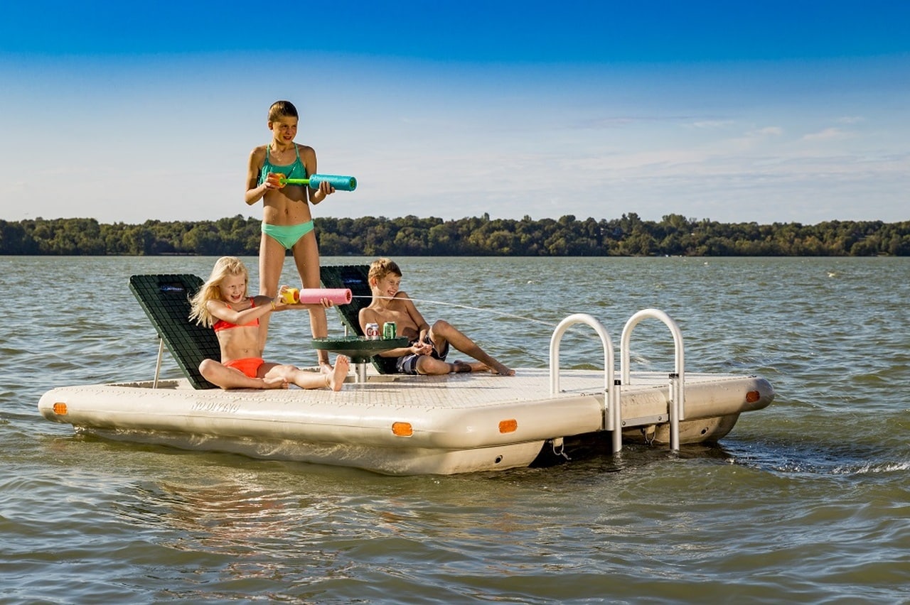 otter oasis swim raft