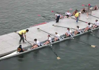 Dock For Rowing And Kayaking Made B Y Regatta Dock Services In Bantam Lake