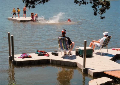 Regatta Dock Services Dock With A Family Having A Bonding In Lake Lillinonah