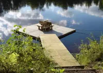 Regatta Dock Services Dock With Chairs In Lake Lillinonah