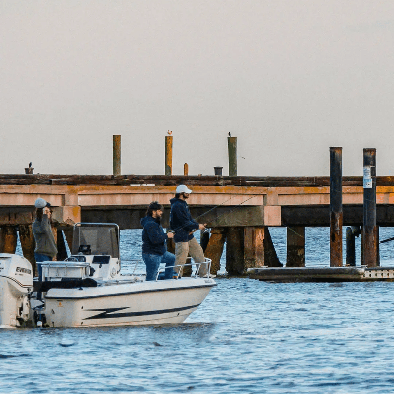 Dock With A Boat